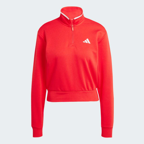 Rod Essentials Color Pop French Terry Crop Quarter-Zip Träningsjacka