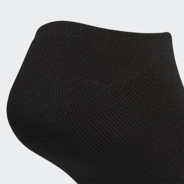 Black Unisex Originals Trefoil 6-Pack No Show