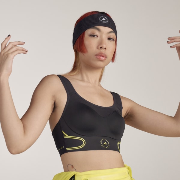Μαύρο adidas by Stella McCartney TruePace High Support Sports Bra