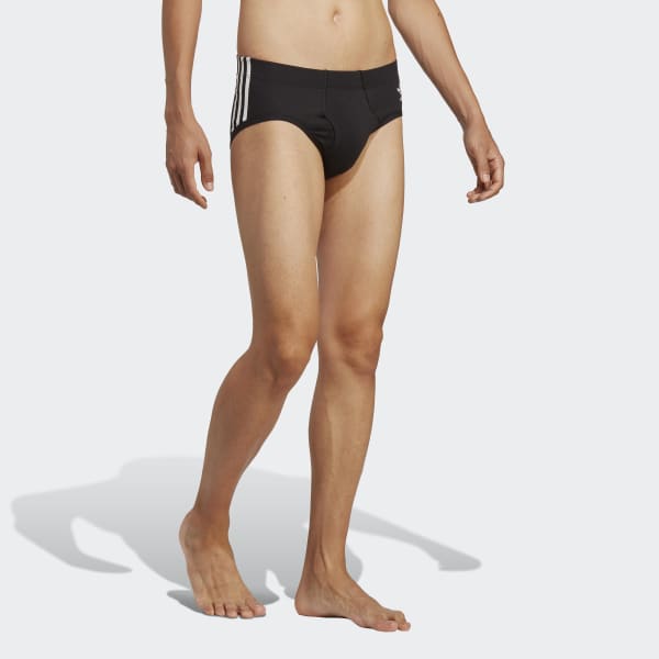 Weiss Comfort Flex Cotton 3-Streifen Slips, 3 Paar