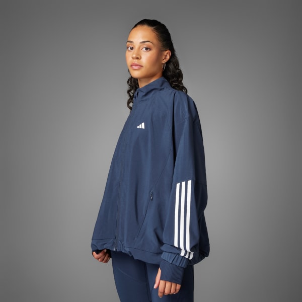 Blau Hyperglam Oversized Windbreaker