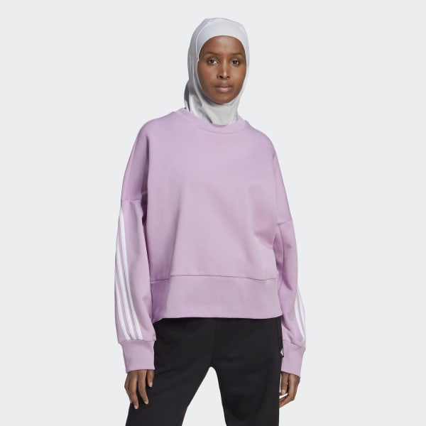 Purple adidas Sportswear Future Icons 3-Stripes Sweatshirt