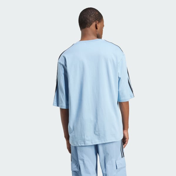 Blue 아디컬러 오버사이즈 티