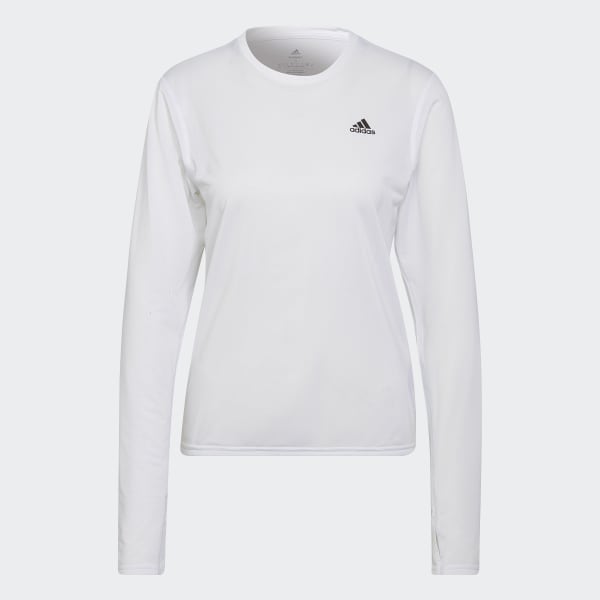 biela Tričko Run Icons Running Long Sleeve V6444