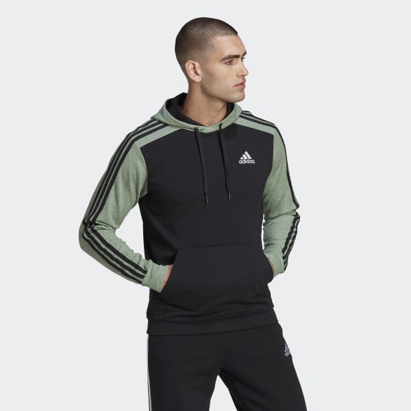 Schwarz Essentials Mélange French Terry Hoodie TU545