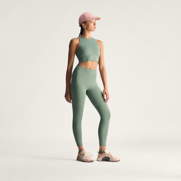 Yesil adidas by Stella McCartney Training 7/8 Tayt