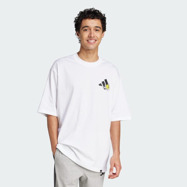 White 포지티비티 썬 그래픽 티셔츠