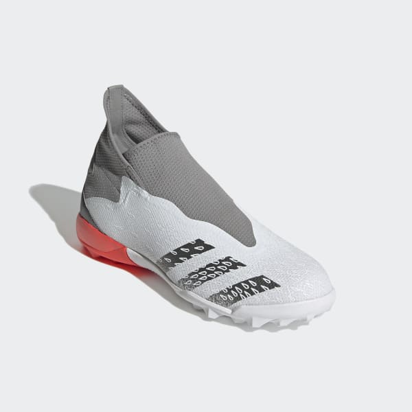 Blanco Zapatos de fútbol Predator Freak.3 Sin Cordones Pasto Sintético KZP46