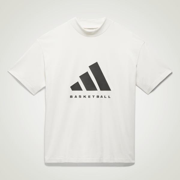 blanc T-shirt_001 adidas Basketball