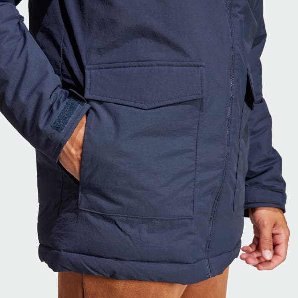 Adidas Originals - Parka matelassée - Bleu AY9138