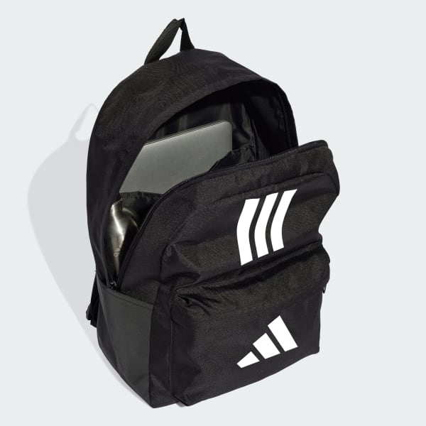 Negro Mochila Classic Back-to-School 3 bandas