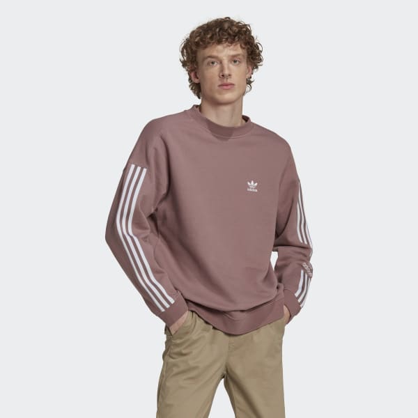 Paars Adicolor Classics Lock-Up Trefoil Sweatshirt KOR21