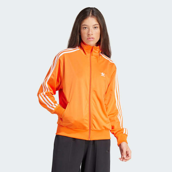 Adidas beckenbauer jacket orange discount