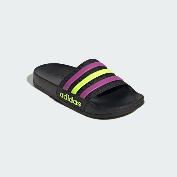 Black ADILETTE SHOWER SLIDES