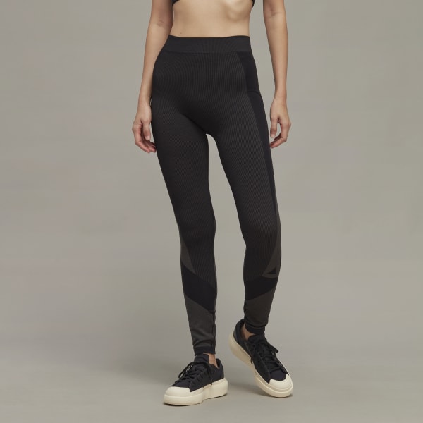 Black Y-3 Classic Seamless Knit Tights