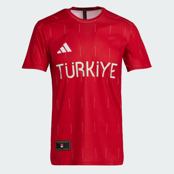 adidas Team Turkiye 100th Anniversary Souvenir T Shirt Red adidas Turkiye