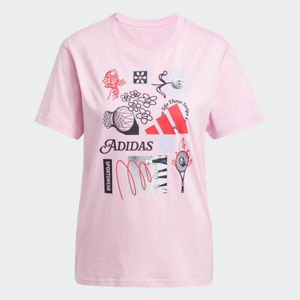 Hong Áo Thun Graphic Codes Photoreal