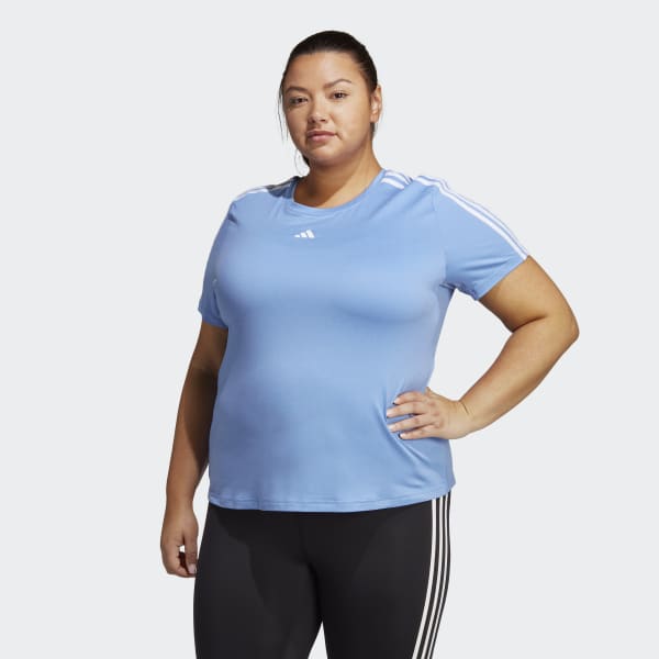 Bla AEROREADY Train Essentials 3-Stripes Tee (Plus Size)