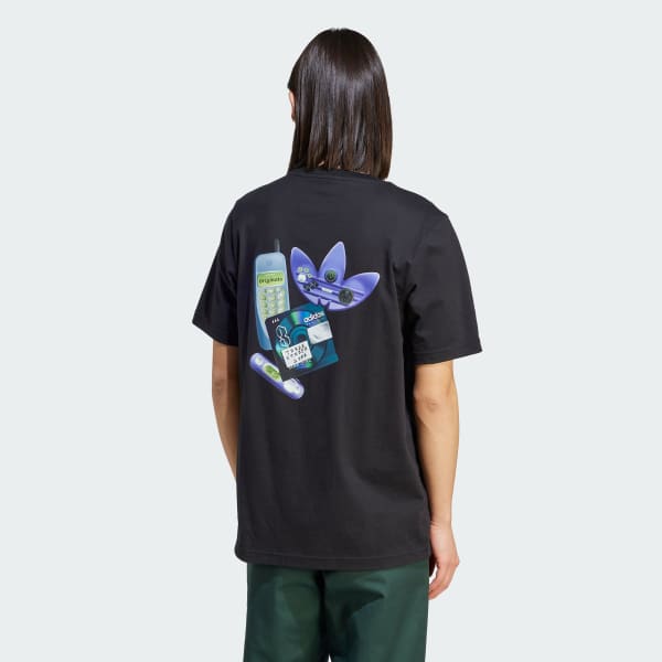 Adidas multi logo tee new arrivals