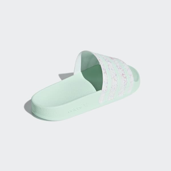 adilette slides ice mint