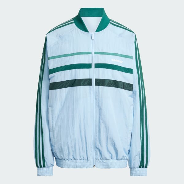 Blue '80s Track Top