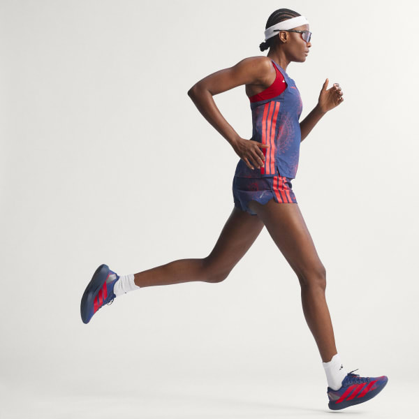 Blauw Adizero Labrum Short met Gelzakje