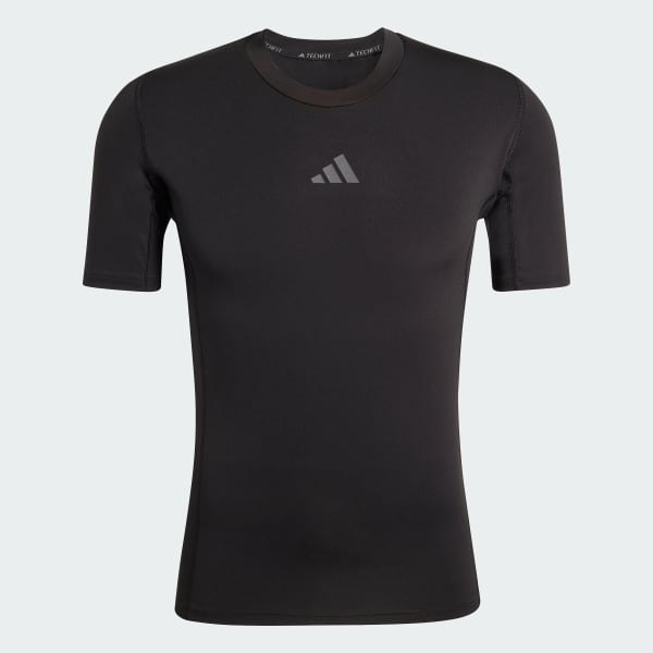 สีดำ เสื้อยืด Techfit Excitement