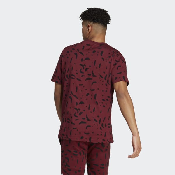 Granate Polo Essentials Single Jersey Big Logo Allover Print
