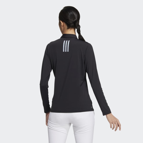 Black AEROREADY Lightweight Long Sleeve Polo Shirt