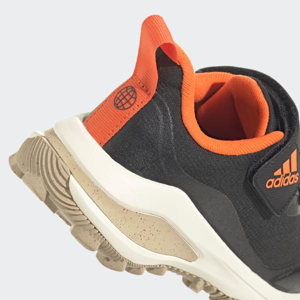 adidas FortaRun All-Terrain Cloudfoam Sport Running Elastic Lace and Top Strap Shoes - Black 