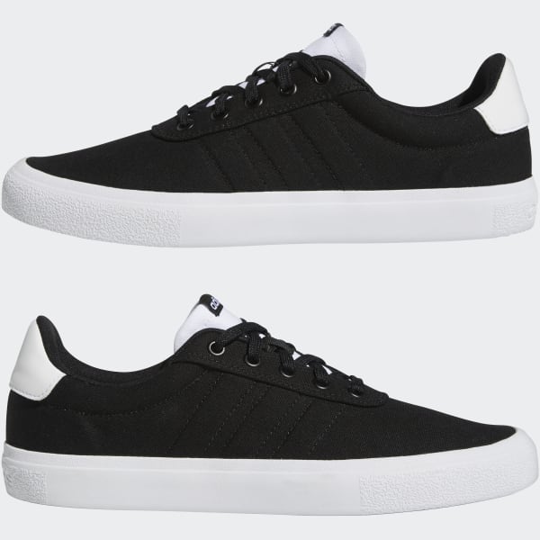 Black Vulc Raid3r Skateboarding Shoes