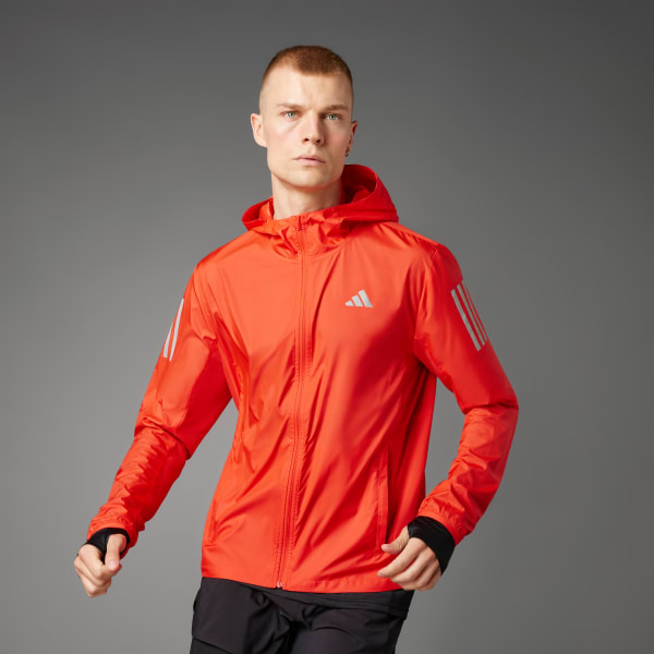 adidas Own the Run Jacket - Red | Men's Running | adidas US