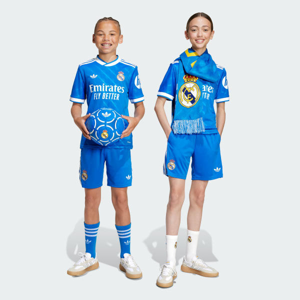 Blu Real Madrid 25/26 Terza Divisa Bambini e Bambine