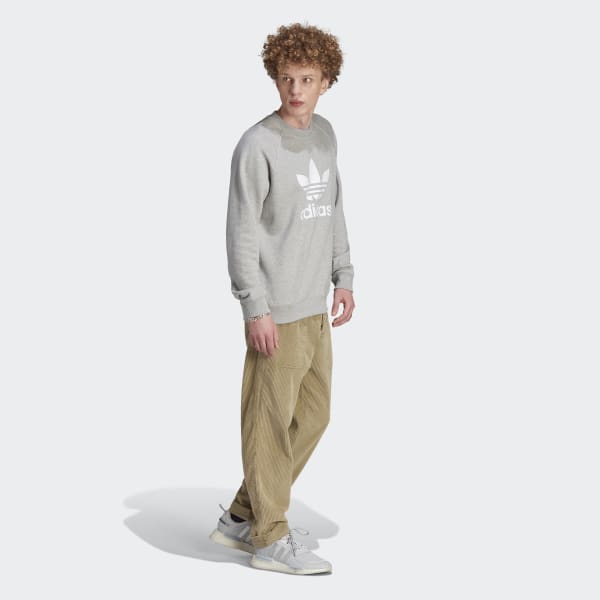 Grey Adicolor Classics Trefoil Crewneck Sweatshirt