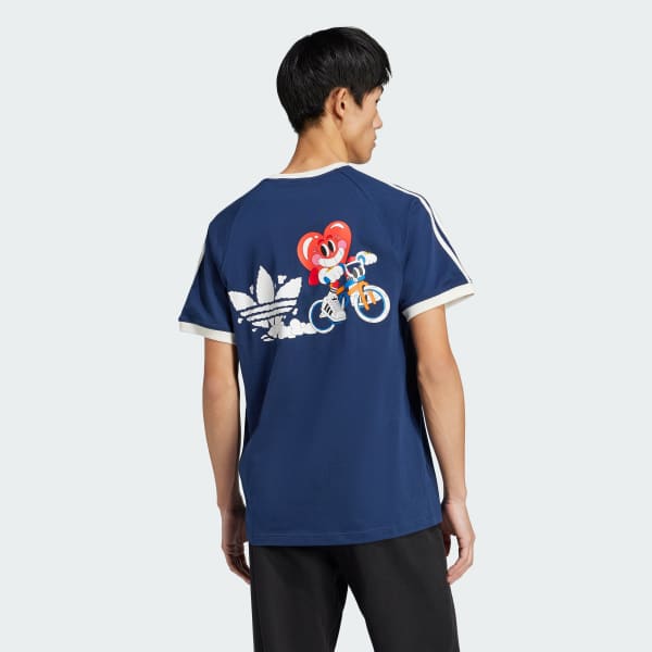 สีน้ำเงิน เสื้อยืด adidas Originals