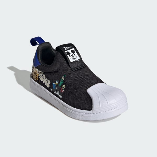 Black adidas x Disney Mickey Superstar 360 Shoes Kids
