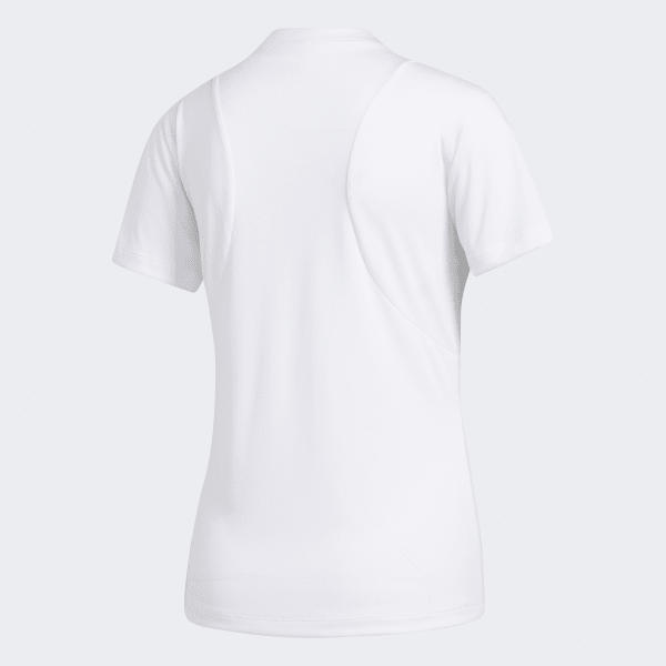 Blanco Polera Badge of Sport Logo