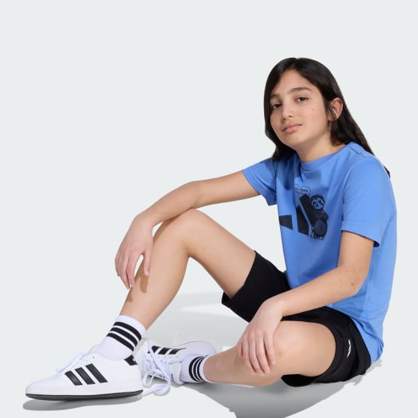 Azul polo Graphic Sports para Niños