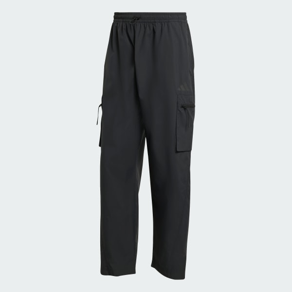 Schwarz City Escape Lightweight Cargohose