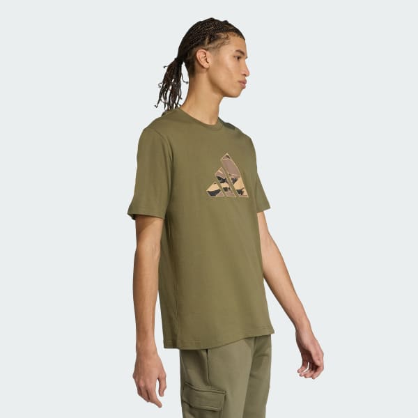 Green Camo Logo Graphic Tee