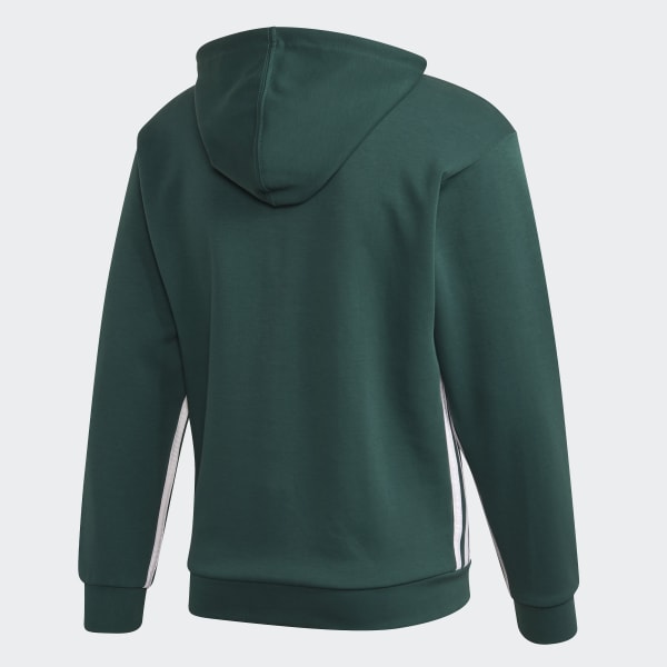 zelená Mikina s kapucňou Must Haves 3-Stripes