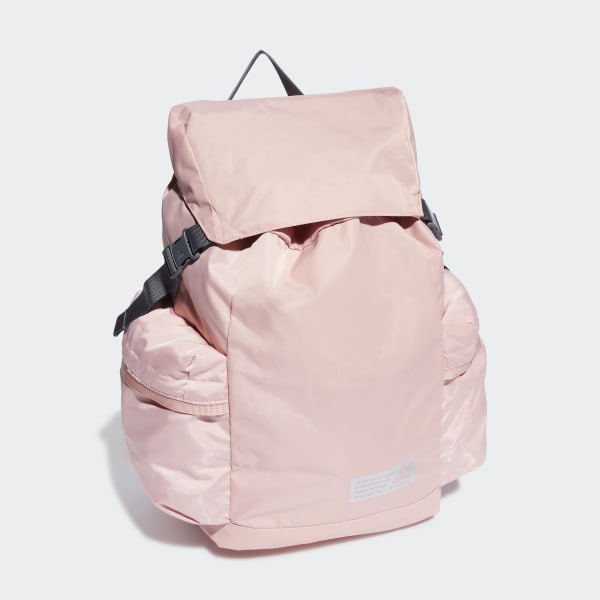 Pink adidas Sports Backpack with Flap Closure QU801