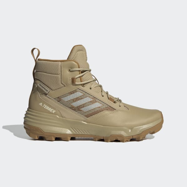 Beige Zapatillas de Senderismo Unity Piel RAIN.RDY Corte Medio