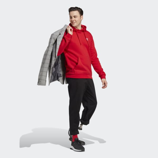 Red Trefoil Essentials Hoodie