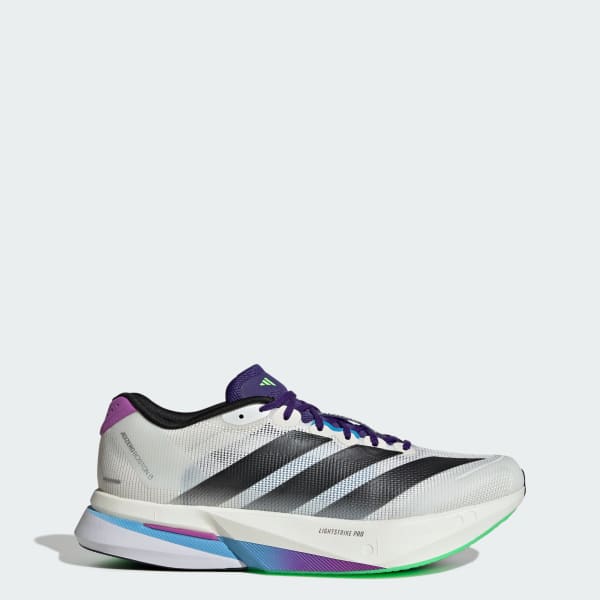 White Adizero Boston 13 Shoes