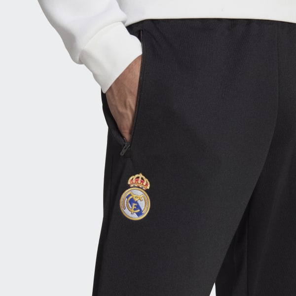 Sort Real Madrid Essentials Trefoil træningsbukser