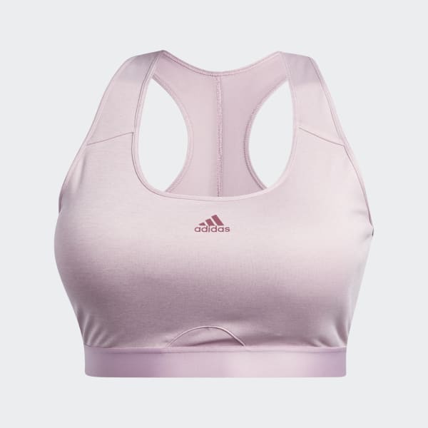 Pourpre Brassière adidas Powerreact Training Maintien moyen (Grandes tailles) R0967