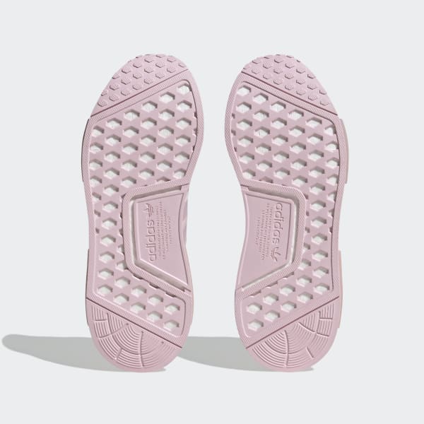 White and pink adidas nmd r1 on sale