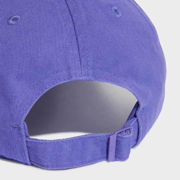 Purple Adicolor Classics Trefoil Stonewashed Baseball Cap