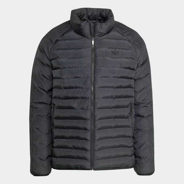 Negro Chaqueta Padded Collar